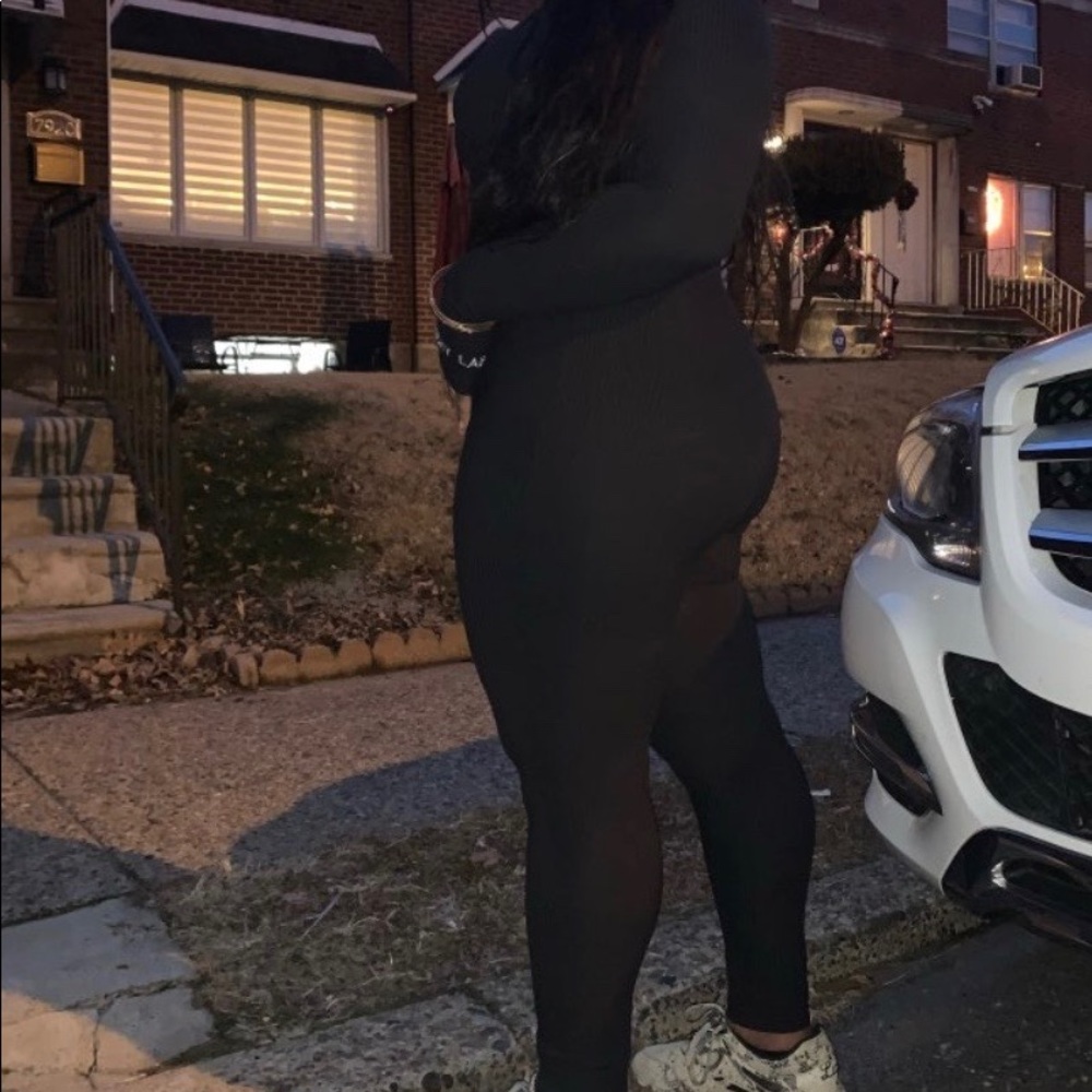 One piece sporty pants jumpsuit